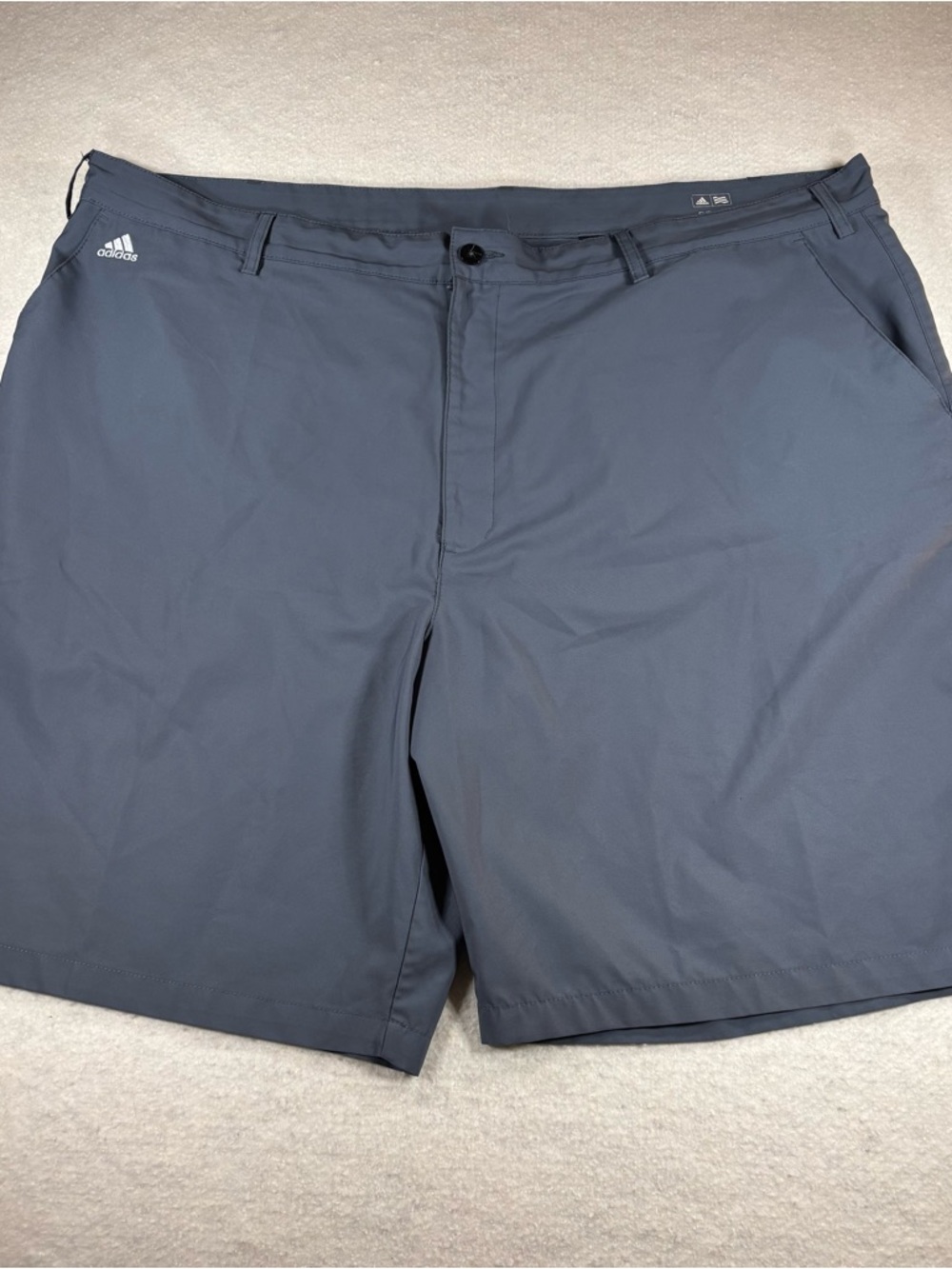 Adidas Climalite Golf Chino Flat Front Shorts Grey Men’s Size 52